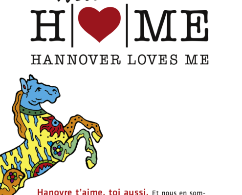 Flyergestaltung Welcome HOME für das Kre|H|tiv Netzwerk Hannover